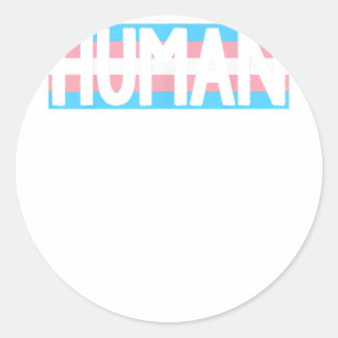 Human Men Shirt Gay Pride TShirt Proud Gay Pride Classic Round Sticker