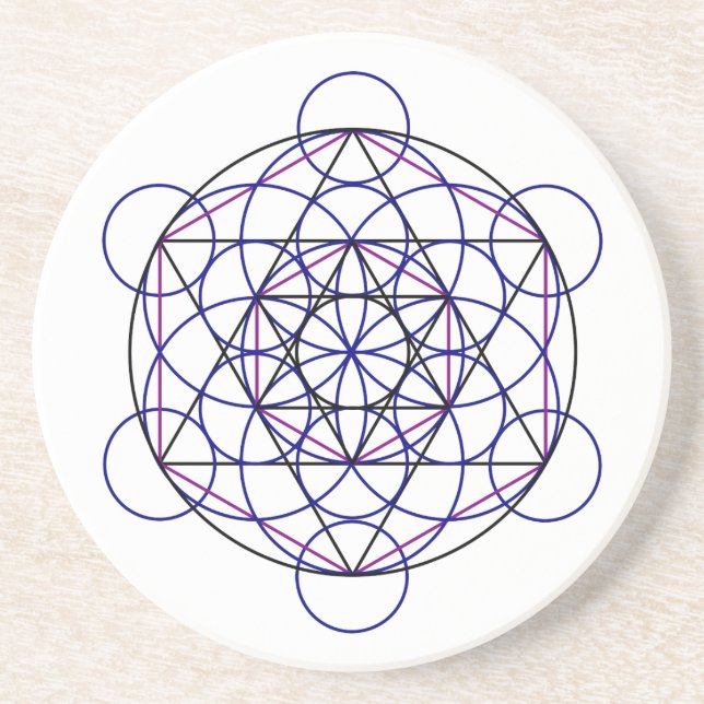 Human Merkaba Energy Field from our 7 Chakras Sandstone Coaster (Front)
