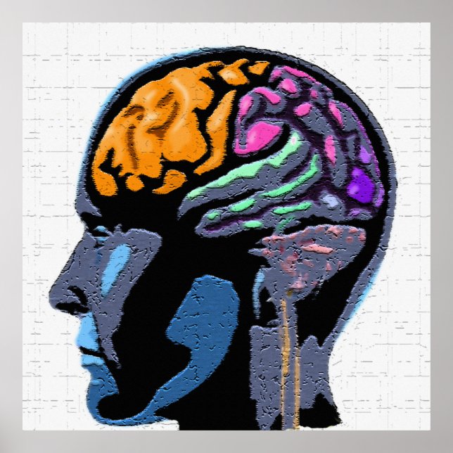 Human Mind Street Art Poster (Front)