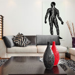 Human Nervous System Anatomy Illustration Poster<br><div class="desc">The perfect poster for a neurologist's waiting room. Antique illustration of the human nervous system.</div>