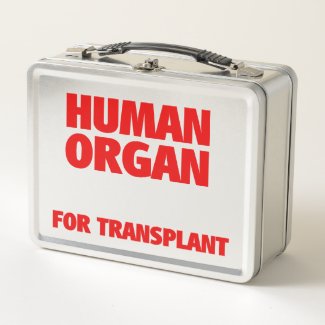 Human Organ For Transplant Metal Lunch Box