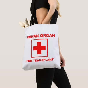 Human Organ For Transplant Tote Bag
