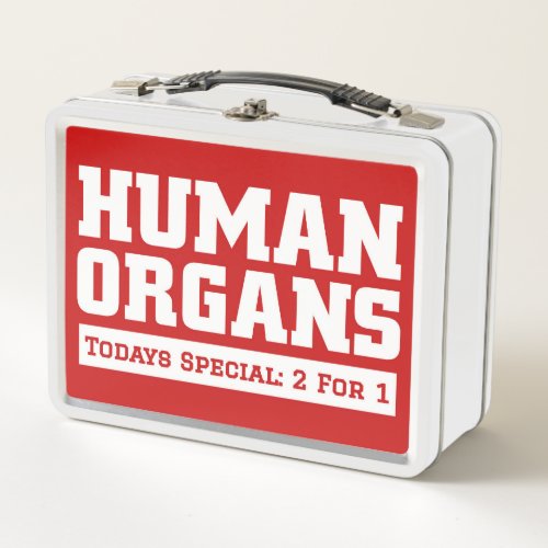HUMAN ORGANS METAL LUNCH BOX