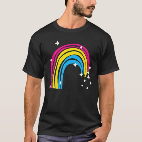 Human Pansexual Flag Rainbow Pan Pride LGBT Pride T_Shirt