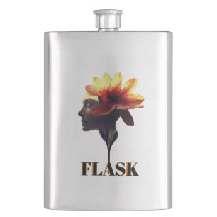 Human Petal Flower Design Uniquely Crafted for - Flask