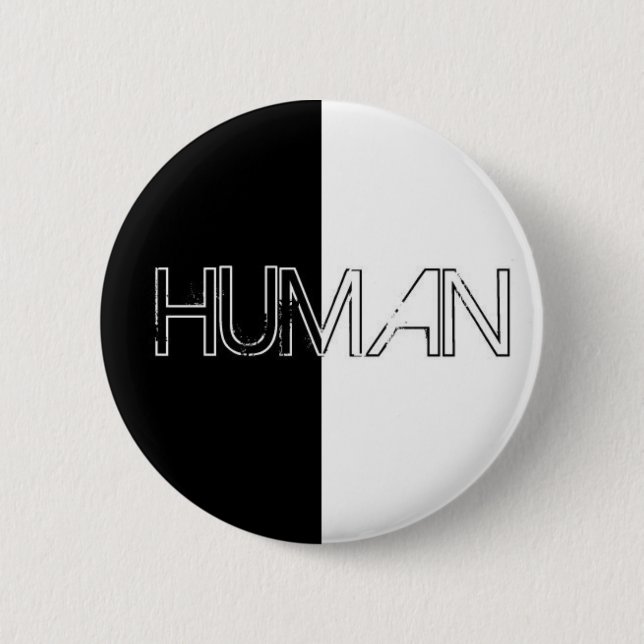 human pinback button (Front)