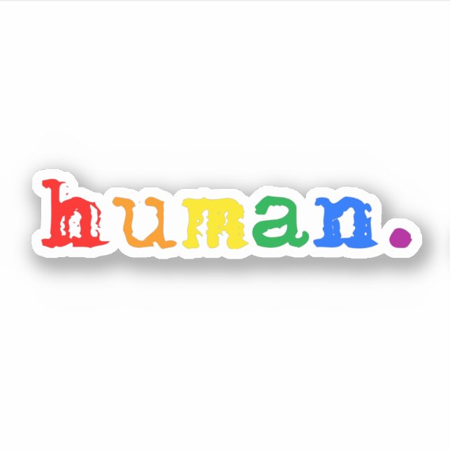 Human Pride Sticker (Front)