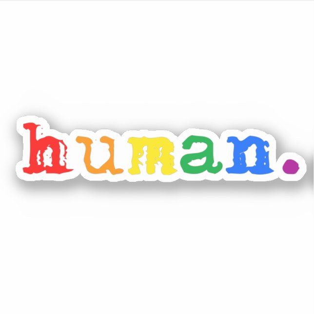 Human Pride Sticker (Front)