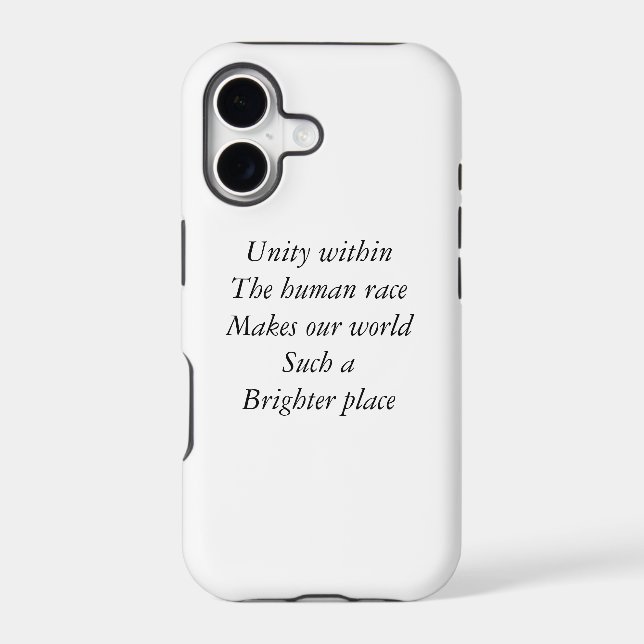 Human race unity iphone case (Back)