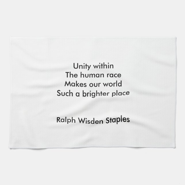 Human race unity towel (Horizontal)