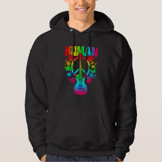 HUMAN Rainbow LGBT Flag Gay Pride Month Lesbian 9 Hoodie