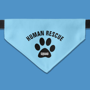 Human Rescue Squad Blue Pet Cat Pet Bandana Collar