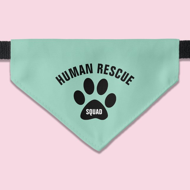 Human Rescue Squad Green Pet Cat Bandana Pet Bandana Collar (Creator Uploaded)