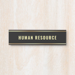 Human Resource Customizable Department Name Door Sign