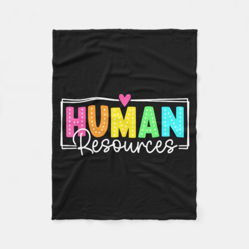 Human Resources Back To School Teachers Students Fleece Blanket