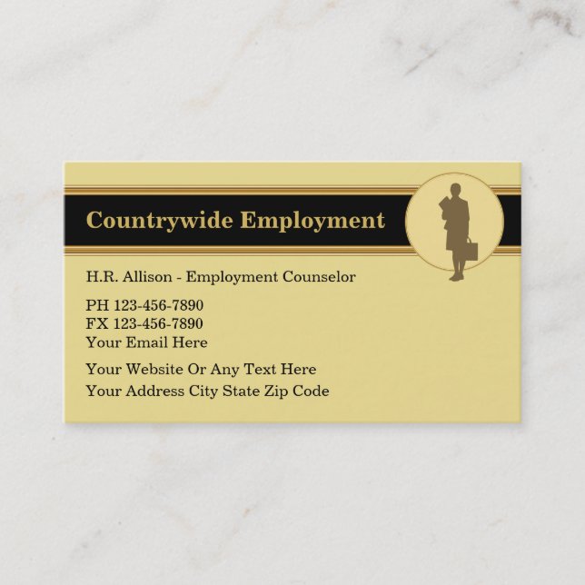 Human Resources Business Cards (Front)