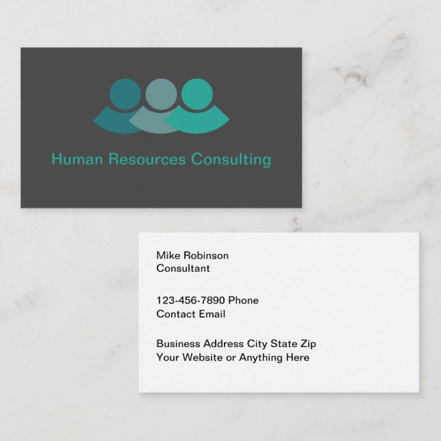 Human Resources Consulting Business Cards (Front/Back)