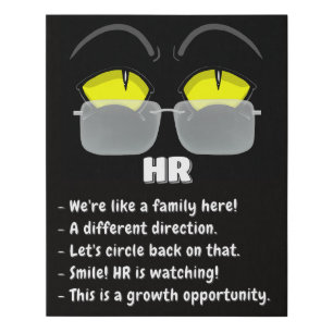 Human Resources– Funny Office Cat Canvas Print