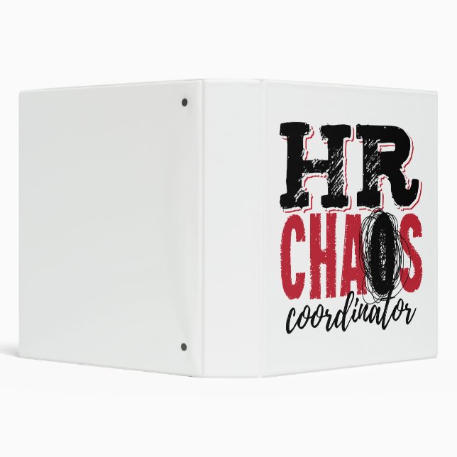 Human Resources HR Chaos Coordinator 3 Ring Binder (Background)