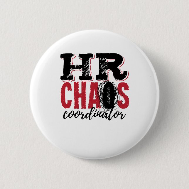 Human Resources HR Chaos Coordinator Button (Front)