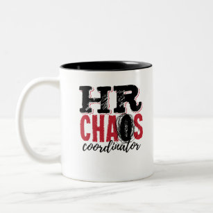 Human Resources HR Chaos Coordinator Two-Tone Coffee Mug