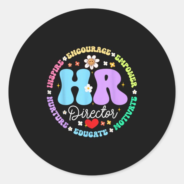 Human Resources Hr Director Employee Appreciation  Classic Round Sticker (Front)