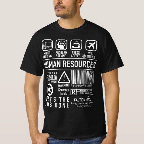 Human Resources _ HR Manager Definition Symbols T_Shirt