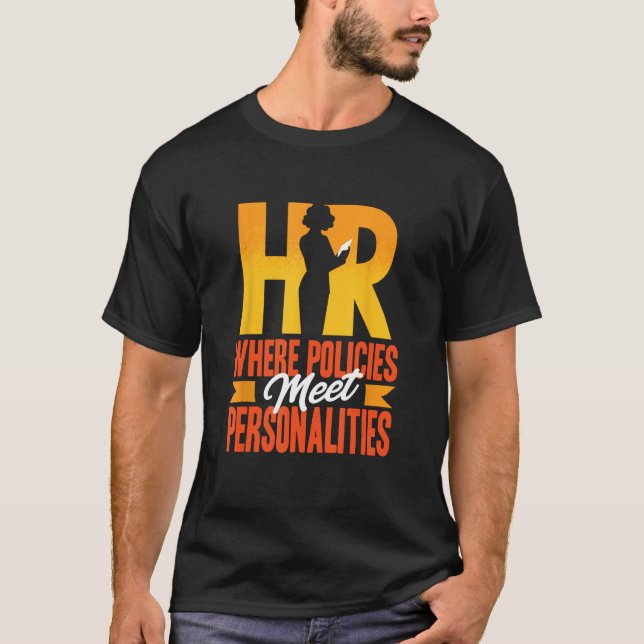 Human Resources HR Manager Recruiter HR Department T-Shirt (Front)