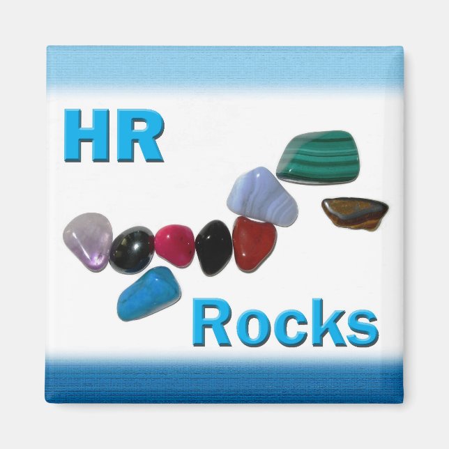 Human Resources HR Rocks Magnet (Front)