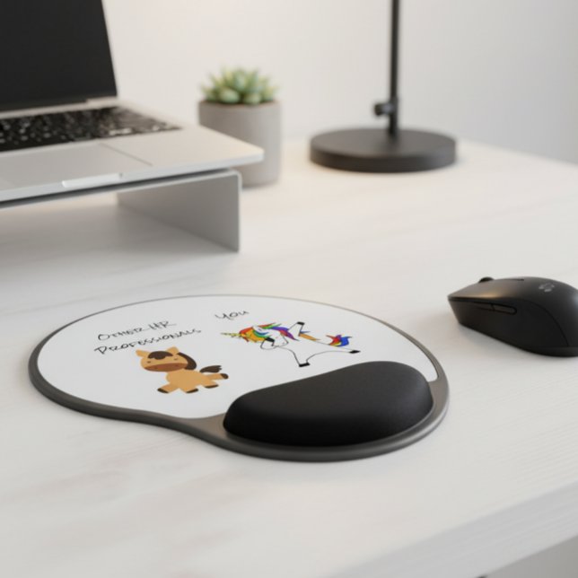 Human Resources HR Unicorn Horse Gel Mouse Pad (Creator Uploaded)