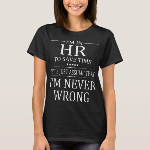 Human Resources Job HR Department Personell T_Shirt