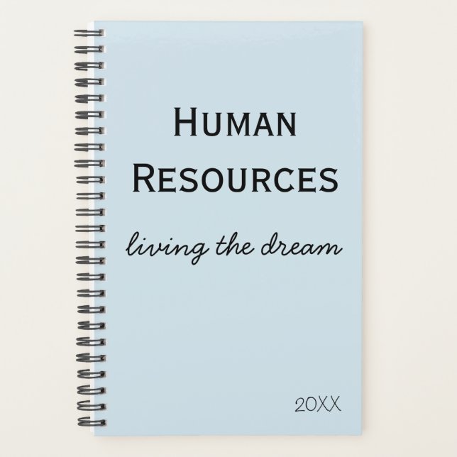 Human Resources Living the Dream Office Humor Planner (Front)