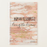 Human Resources Living the Dream Office Humor Planner<br><div class="desc">This design was created though digital art. It may be personalized in the area provided or customizing by choosing the click to customize further option and changing the name, initials or words. You may also change the text color and style or delete the text for an image only design. Contact...</div>