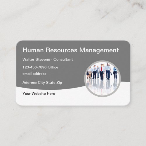 Human Resources Management Modern Business Card