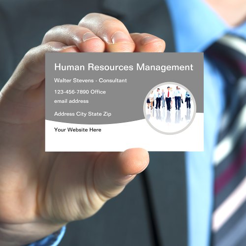 Human Resources Management Modern Business Card