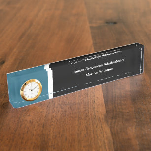 Human Resources Manager Desk Name Plate
