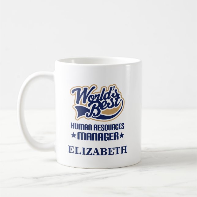 Human Resources Manager Personalized Mug Gift (Left)
