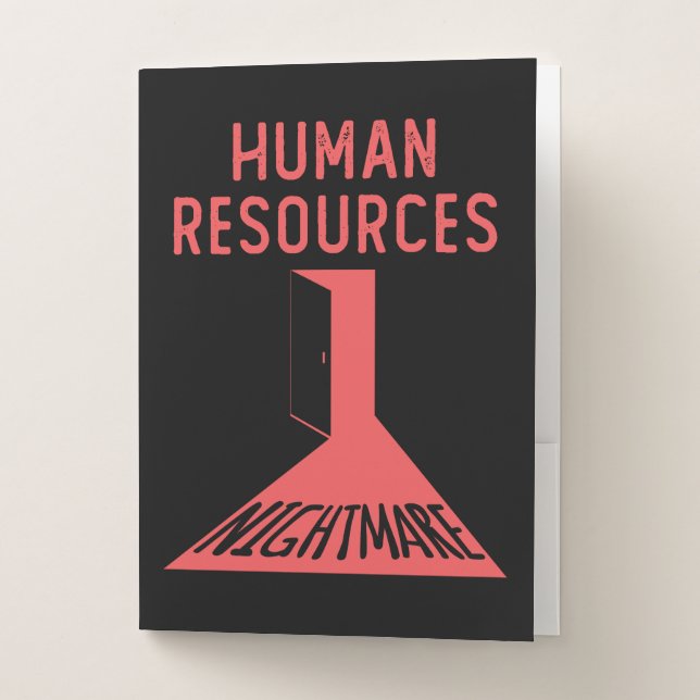 Human Resources Nightmare Funny Office Coworker Pocket Folder (Front)