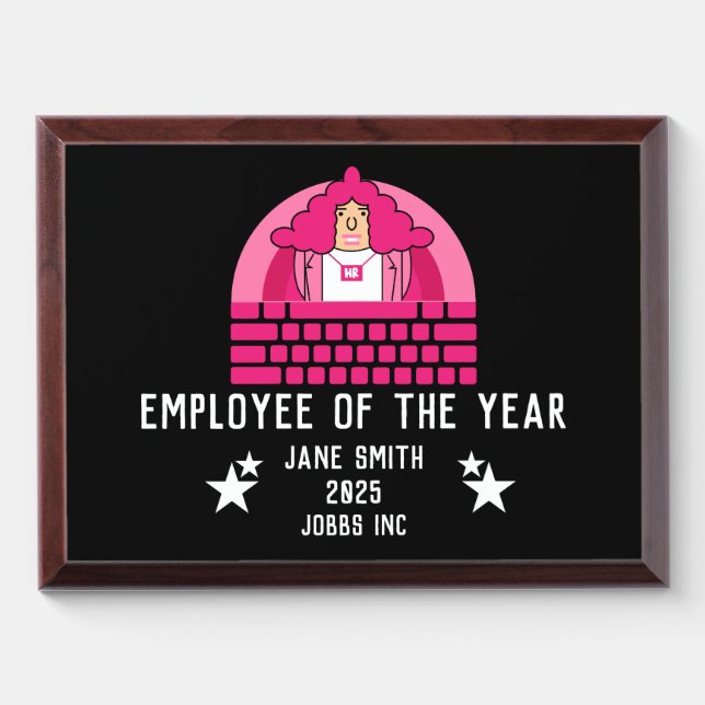 Human Resources Office Award Plaque (Horizontal)