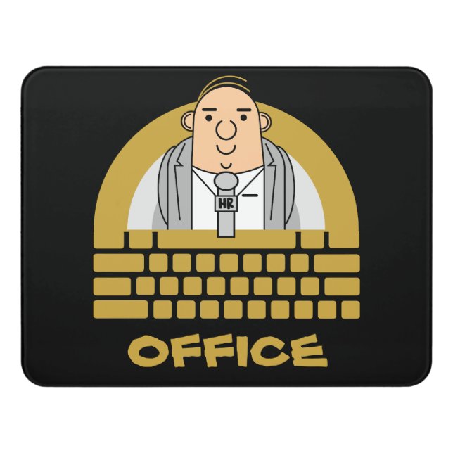 Human Resources Office Door Sign (Contemporary Front)