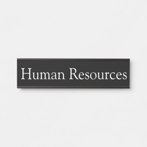 Human Resources Office Door Sign