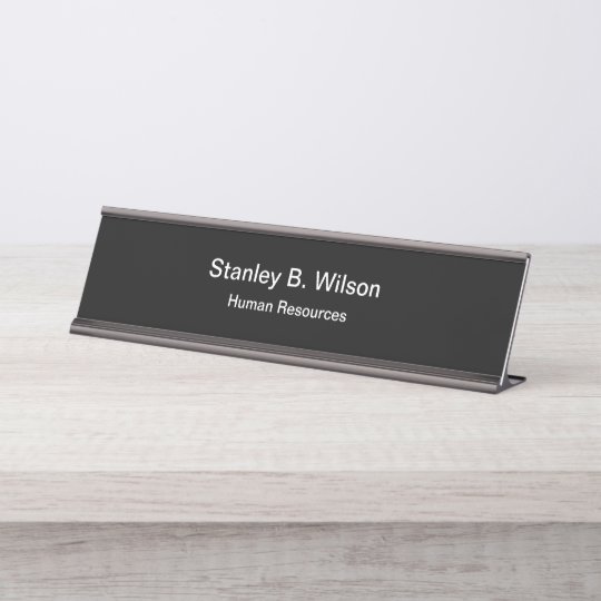 Human Resources Office Staff Desk Name Plate Zazzle Com