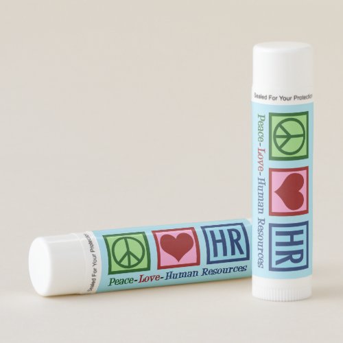 Human Resources Peace Love HR Lip Balm