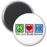 Human Resources Peace Love HR Magnet