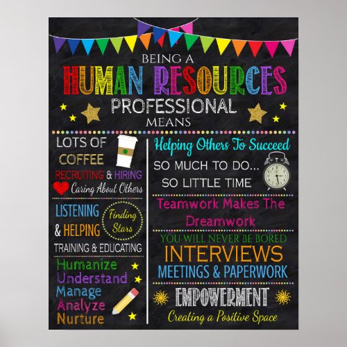 Human Resources Professional Office Poster