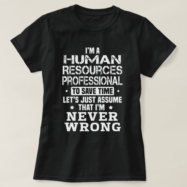 Human Resources Professional T-Shirt (Design Front)