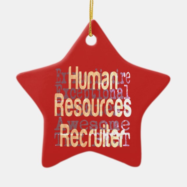 Human Resources Recruiter Extraordinaire Ceramic Ornament (Front)