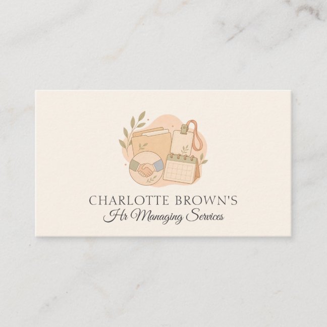 Human Resources Recruitment Talent Management Care Business Card