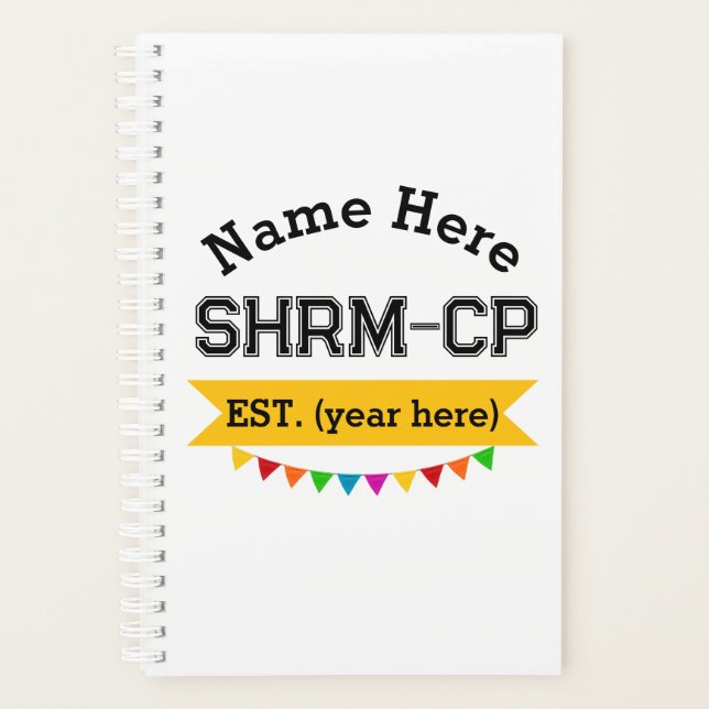 Human Resources SHRM-CP Personalized Gift Planner (Front)