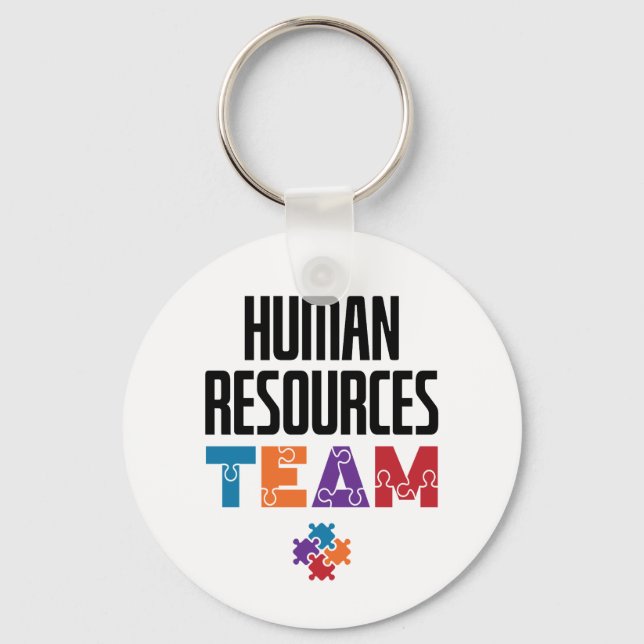 Human Resources Team HR Keychain (Front)